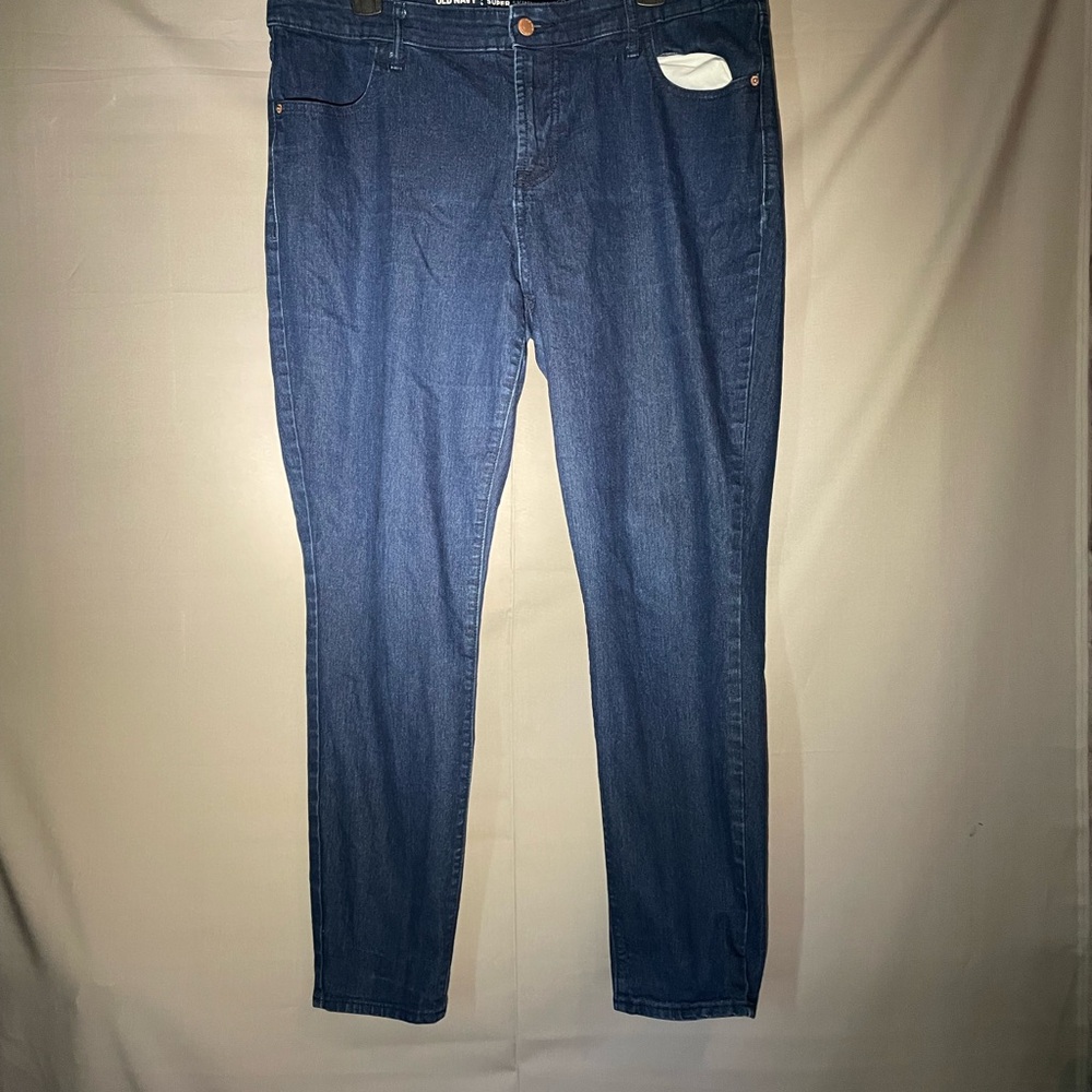Old Navy Super Skinny Dark Blue Jeans